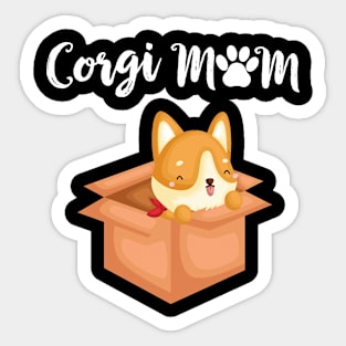 Corgi Mom (283) Sticker